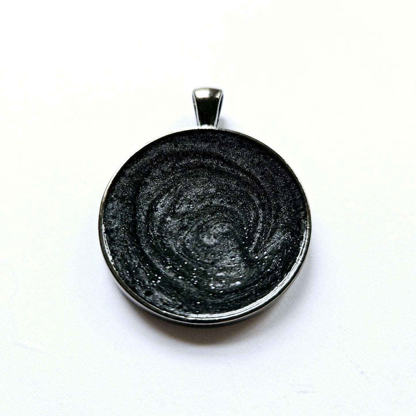 Graphite Round Pet Tag