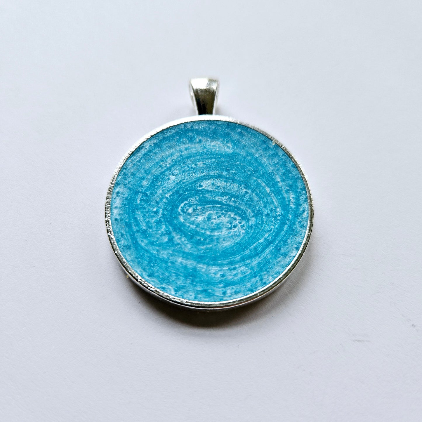 Sky Blue Round Pet Tag