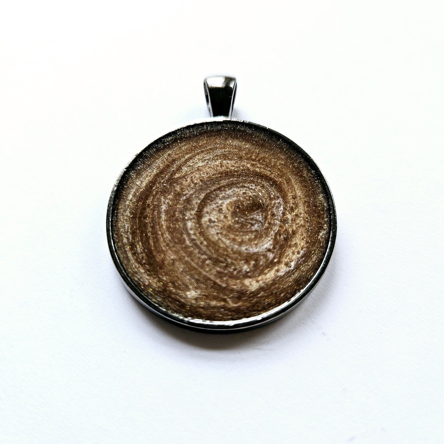 Cocoa Brown Round Pet Tag