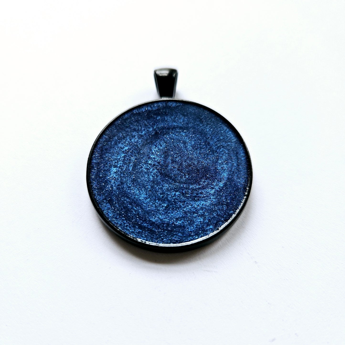 Midnight Blue Round Pet Tag