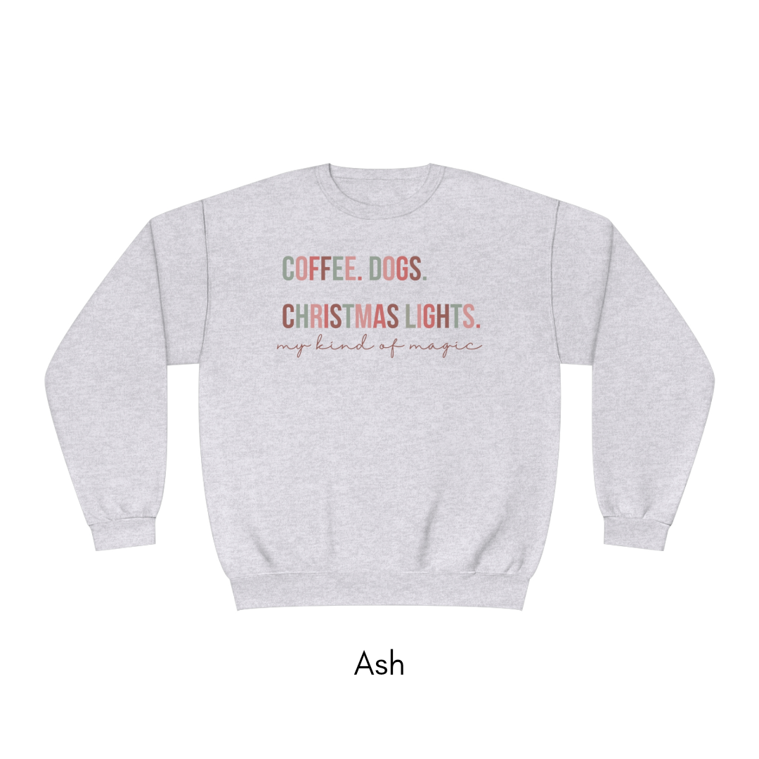 Coffee Dogs & Christmas Lights Crewneck