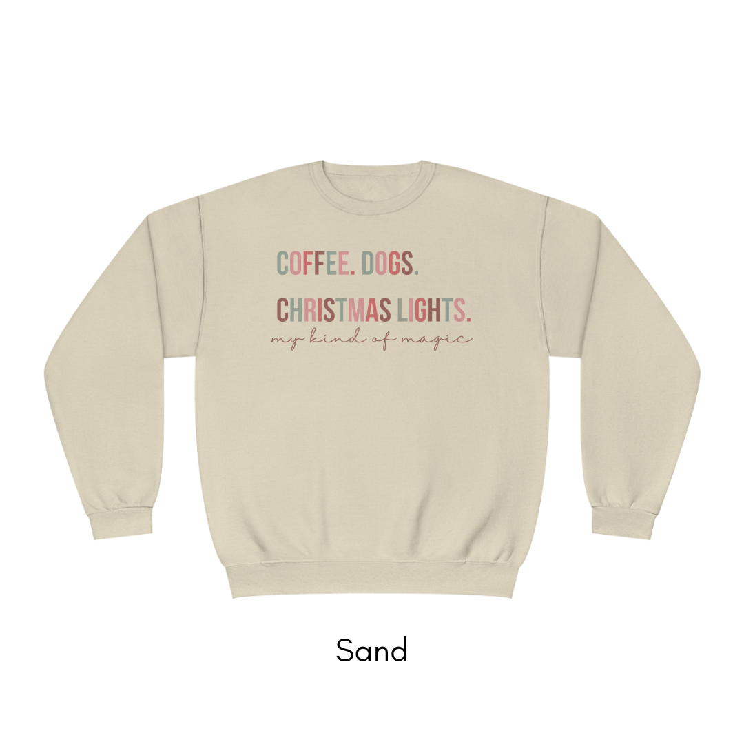 Coffee Dogs & Christmas Lights Crewneck