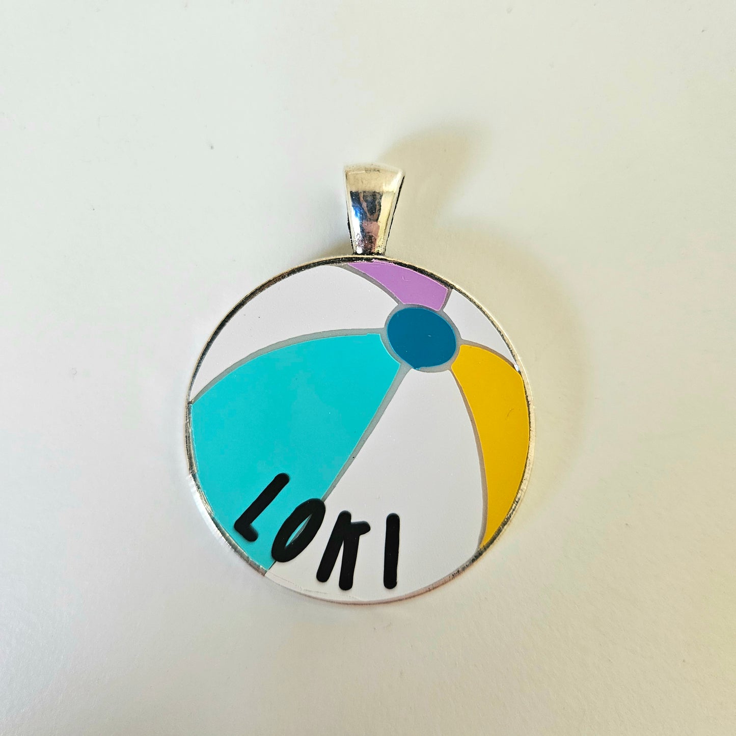 Beach Ball Pet Tag