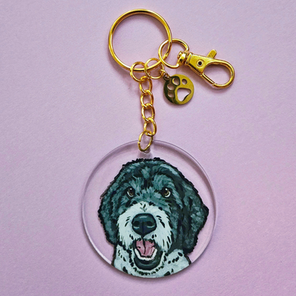 Acrylic Pet Portrait Keychain
