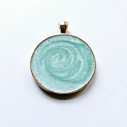 Seaglass Round Pet Tag