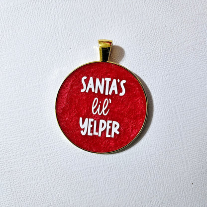 Santa's Lil' Yelper Pet Tag