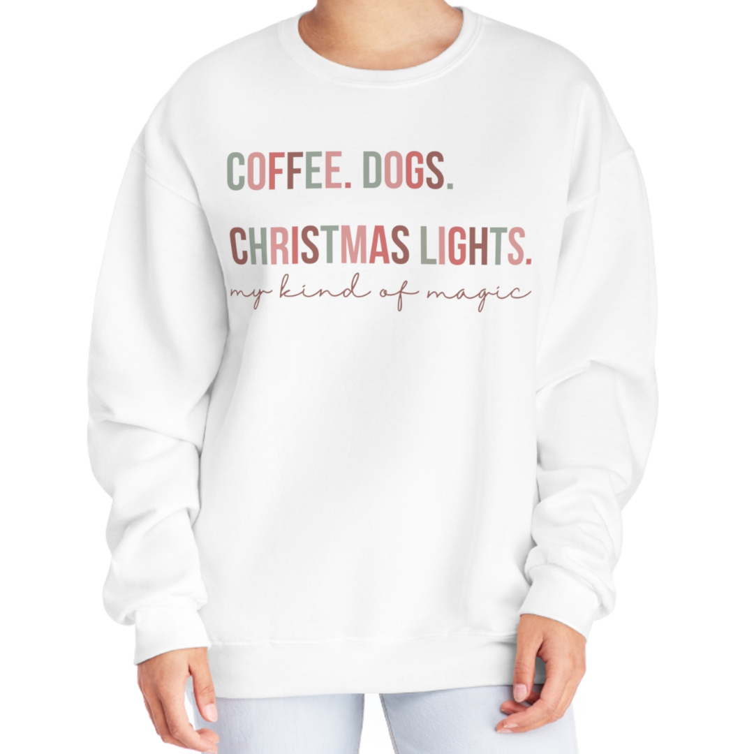 Coffee Dogs & Christmas Lights Crewneck
