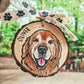 Wood Slice Pet Portrait Ornament