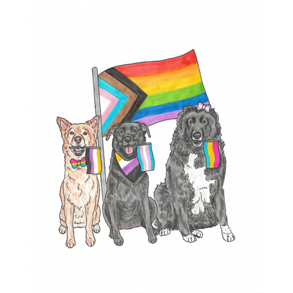 Pride Pet Portrait Illustration