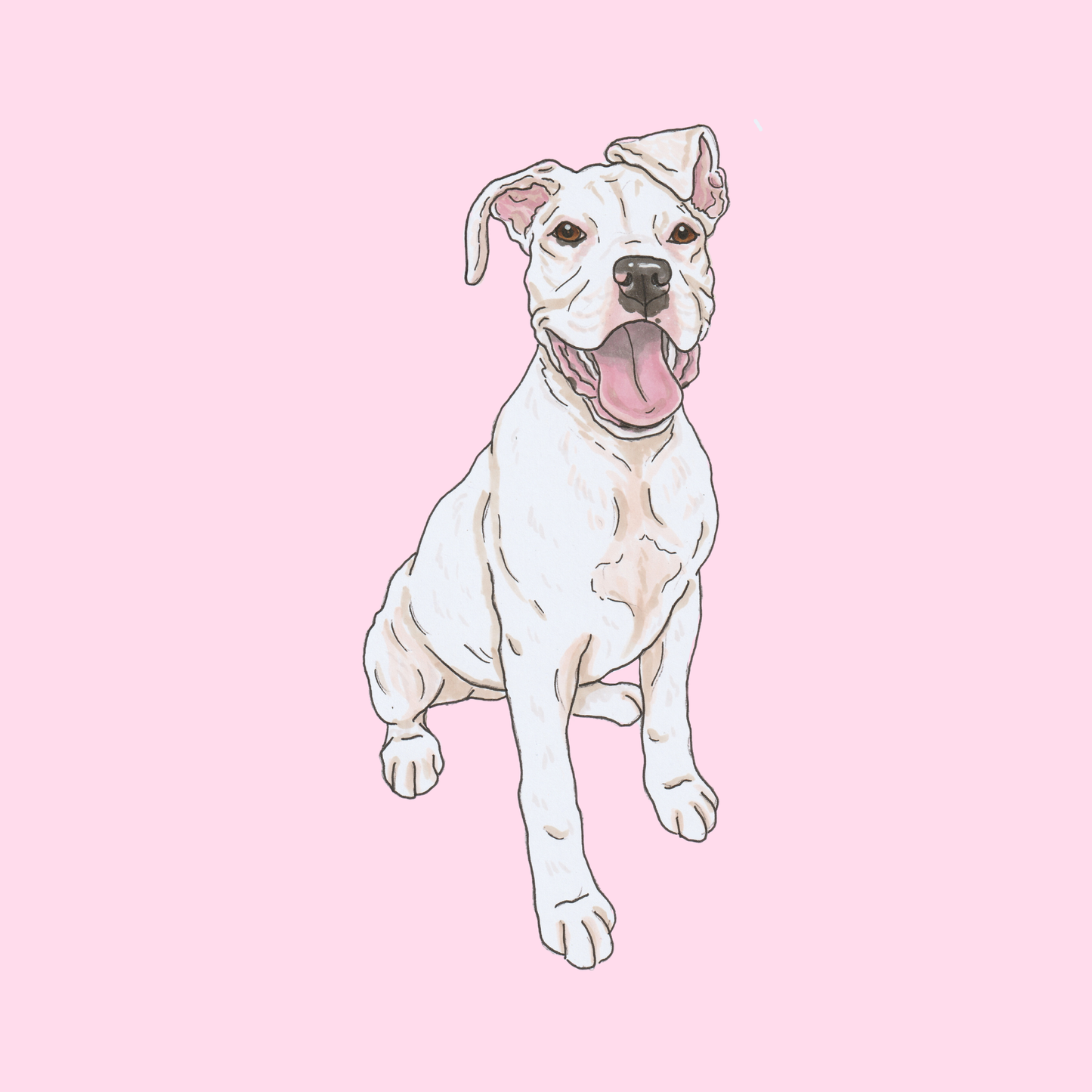 Digital Full-body Pet Portrait - Classic