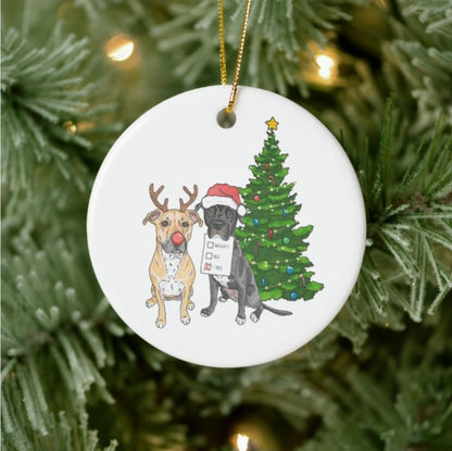 Round Ceramic Ornament