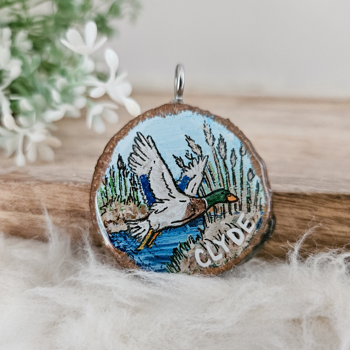 Custom Wood Slice Pet Tag