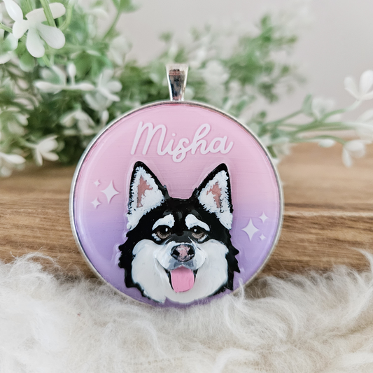 Pet Portrait Tag (Simple Background)